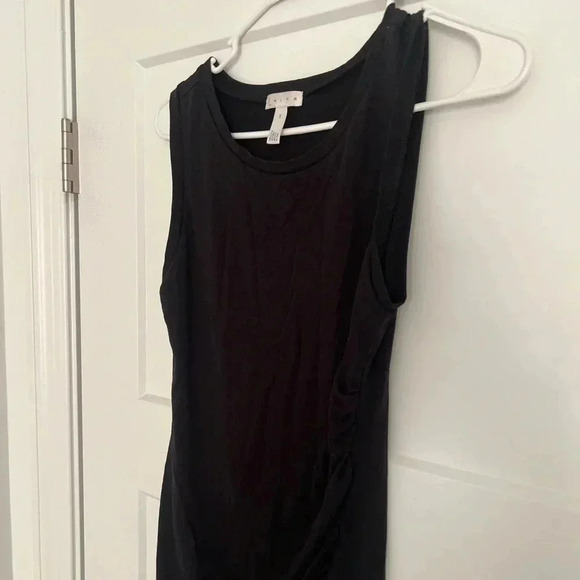 Leith Black Rutched Body-Con Tank Dress great condition! Size Small. - Picture 4 of 5